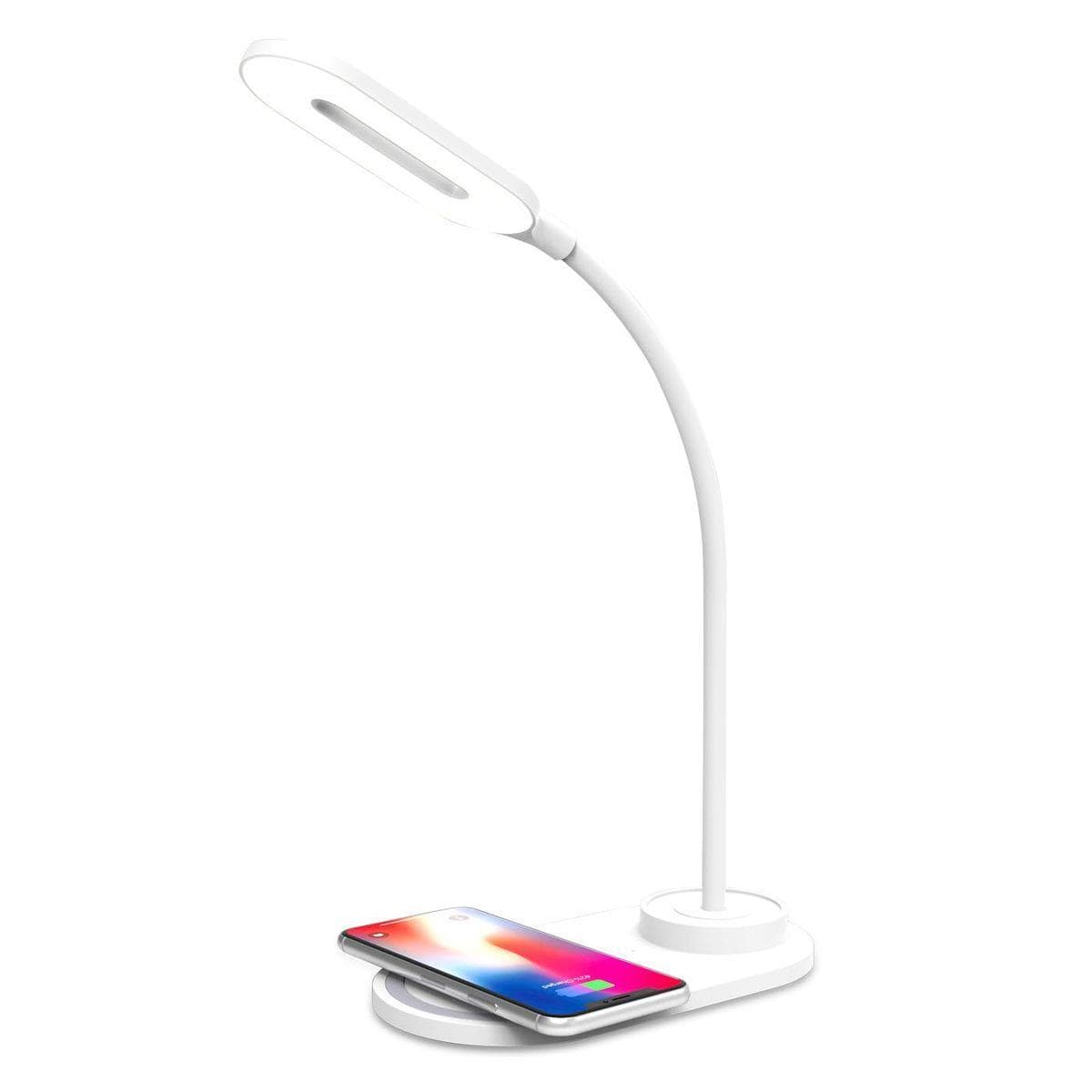 Ambrella Светодиодная настольная лампа с беспроводной зарядкой DE588 WH белый LED 3000-6400K 3W — миниатюра 1