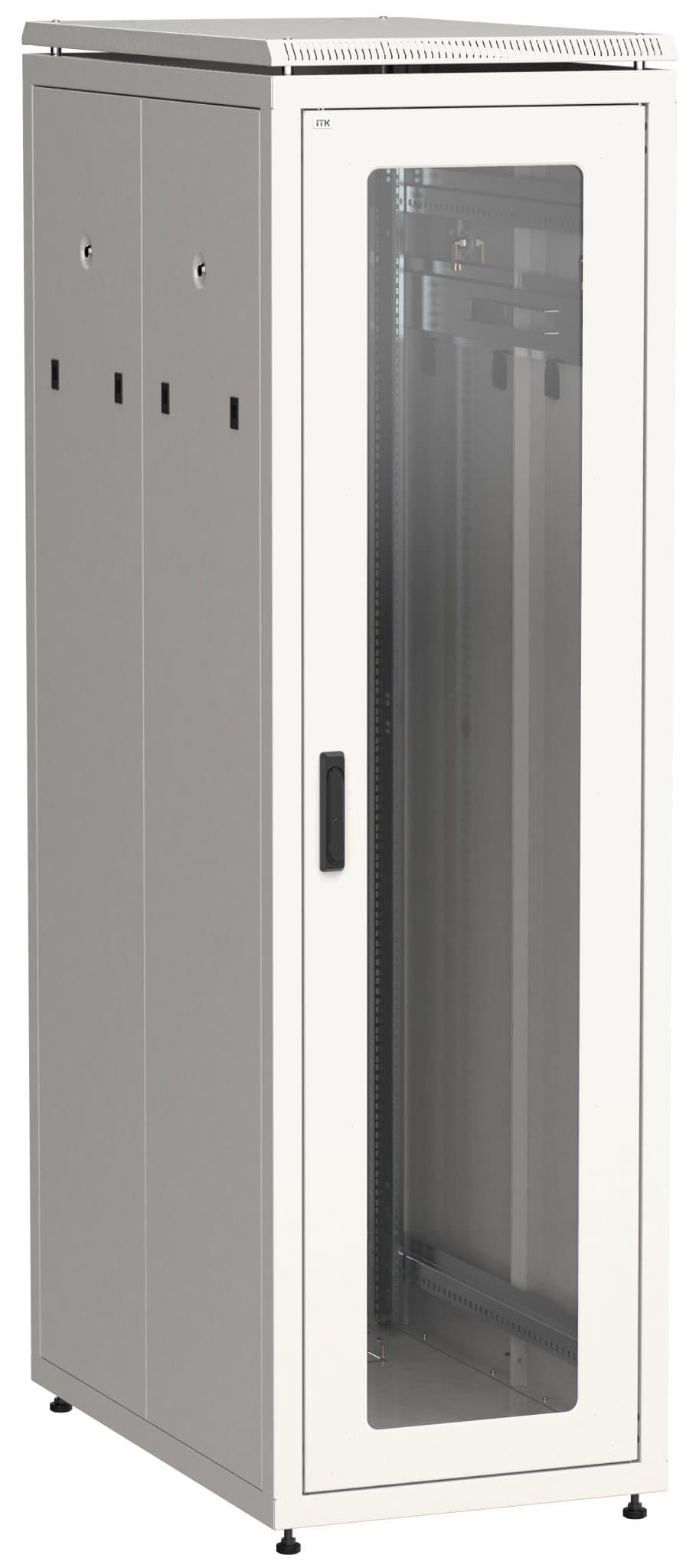 IEK LINEA N ITK Шкаф сетевой 19" LINEA N 38U 600х1000 мм стеклянная передняя дверь, серый LN35-38U61-G