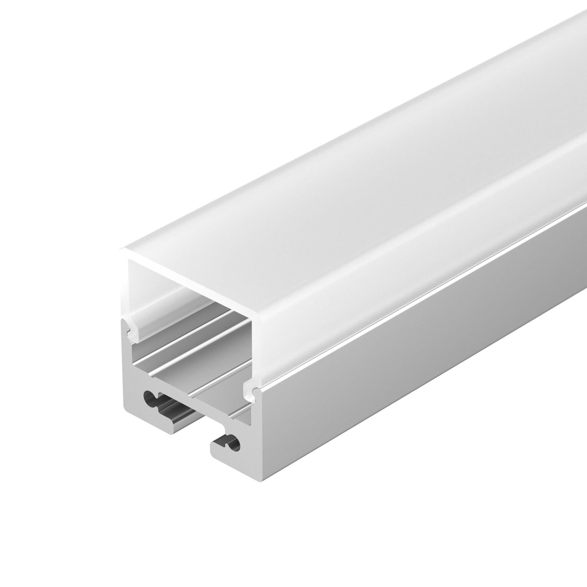 Arlight Профиль с экраном SL-LINE-2011M-2500 ANOD+OPAL SQUARE (Алюминий) 025870 — миниатюра 1