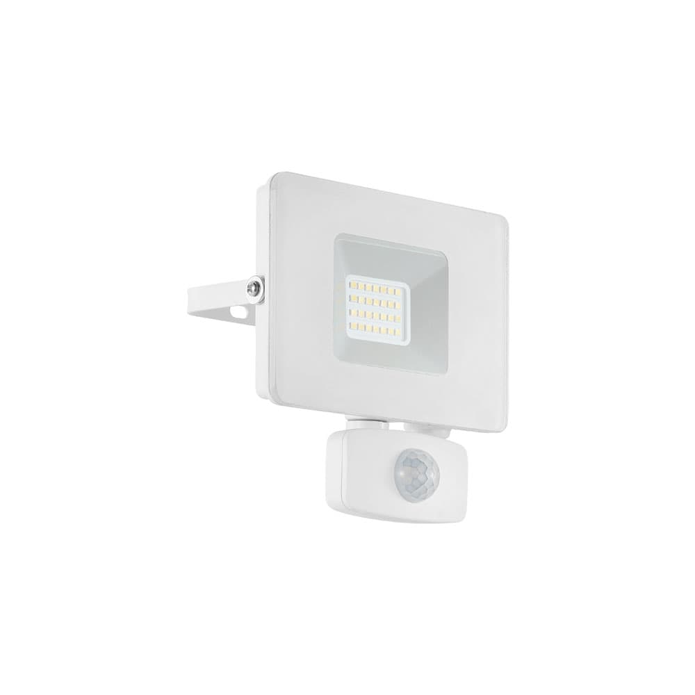 Eglo 33157 Ландшафтный светодный спот FAEDO 3 c датчиком движения, 20W (LED), 1800lm, L130, H140, алюминий, белый