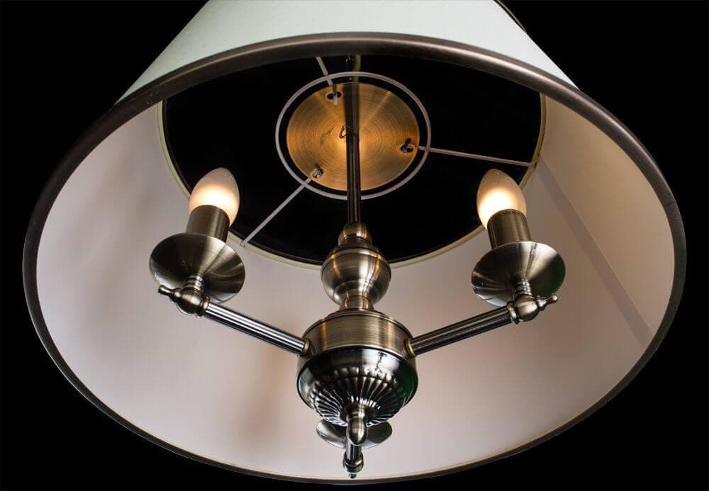 Arte Lamp Alice Бронза/Бежевый Светильник подвесной 40W E14 A3579SP-3AB — миниатюра 7