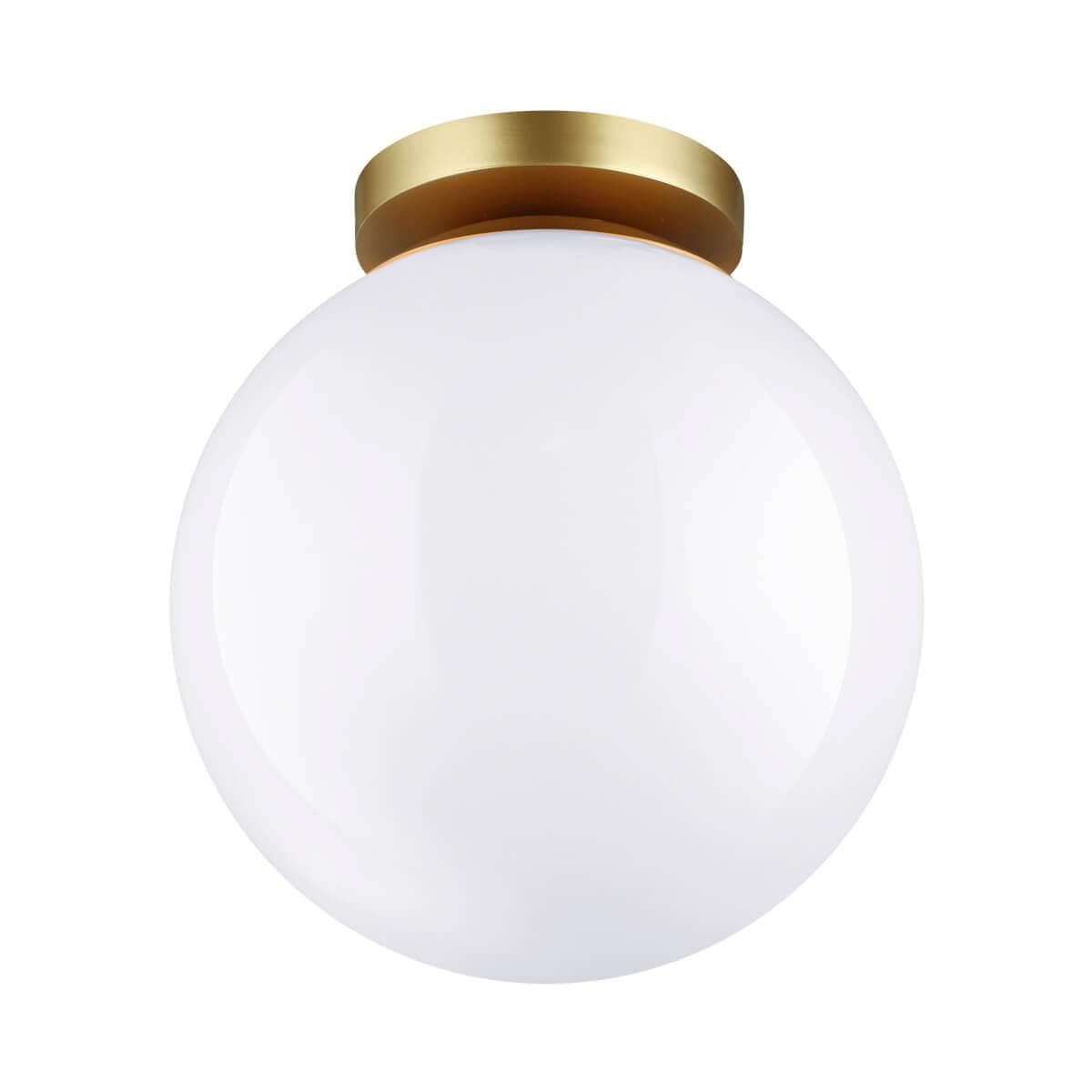 Odeon Light 4248/1C HIGHTECH ODL21 101 золотист/металл/белый/акрил Потолочный светильник IP44 E27 LED 9W BOSCO — миниатюра 2