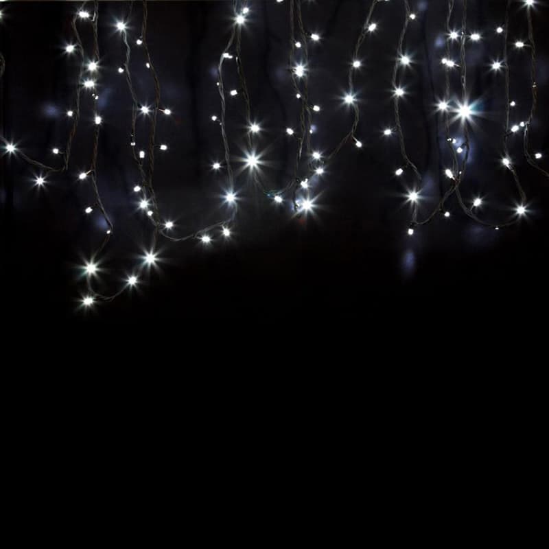 NEON-NIGHT Гирлянда модульная "Дюраплей LED" 20м 200 LED черный каучук Белая 315-155