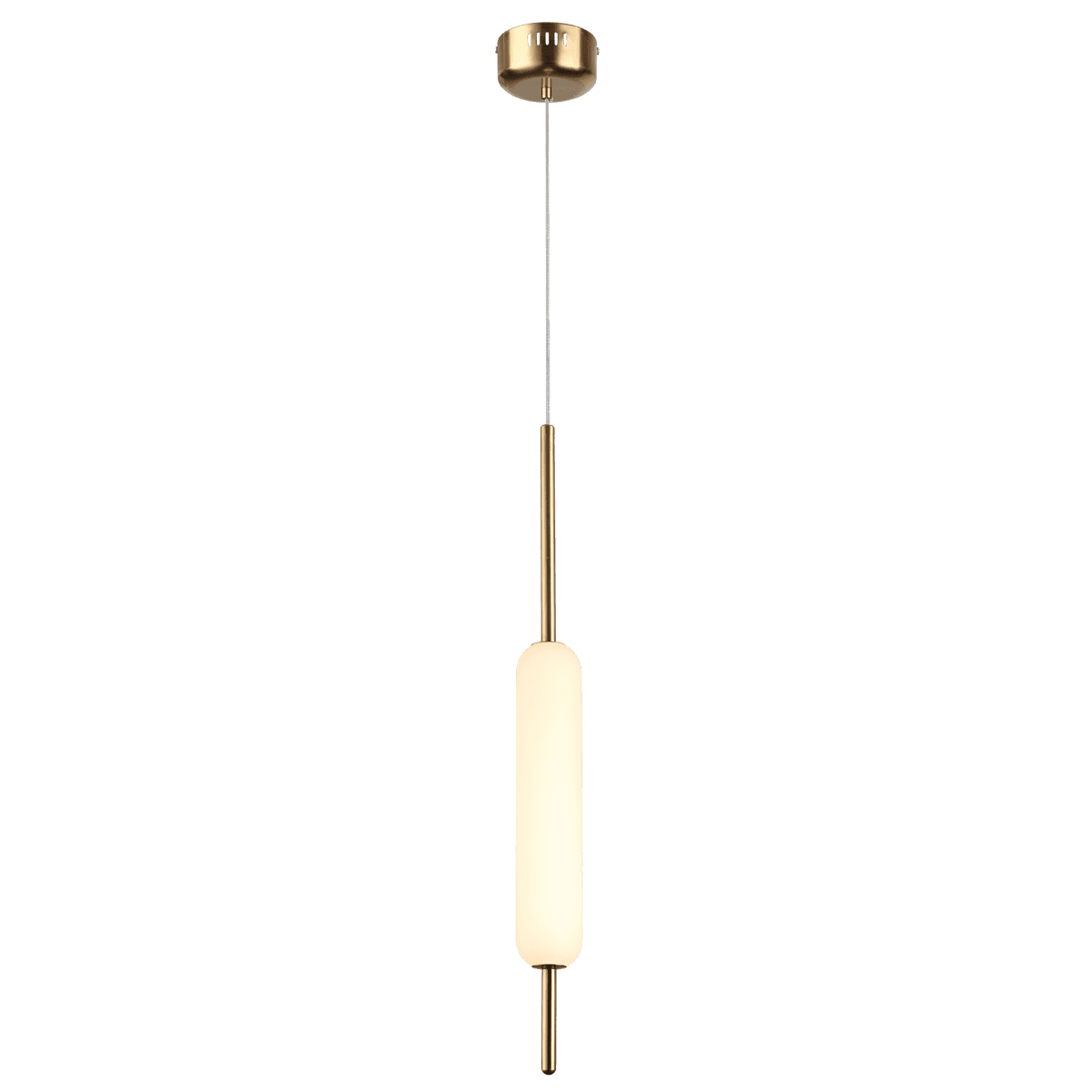 Odeon Light 4794/12L PENDANT ODL21 009 бронзовый/белый Подвес LED 12W REEDS — миниатюра 2