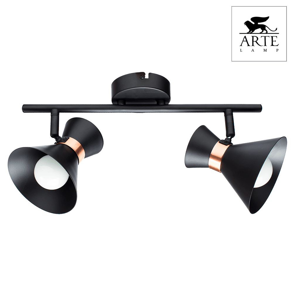Arte Lamp Baltimore Черный Спот 2x40W 2xE14 A1406AP-2BK — миниатюра 4