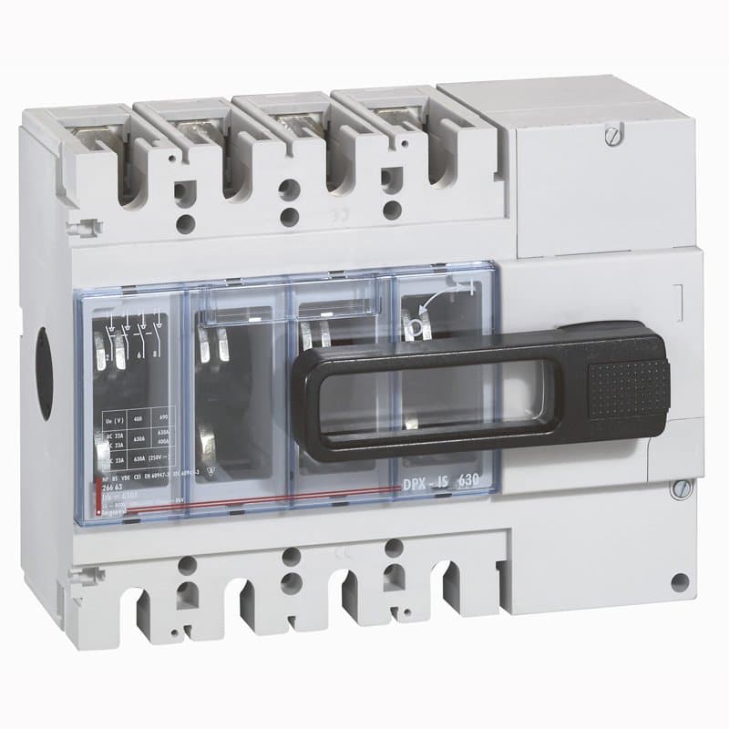 Legrand DPX-IS 630 Выключатель-разъединитель 3П 400A бок. упр. справа 026676 — миниатюра 2