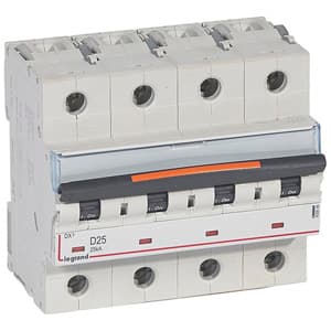 Legrand DX3 Автоматический выключатель 4P 25A (D) 25кА 409848 — миниатюра 2