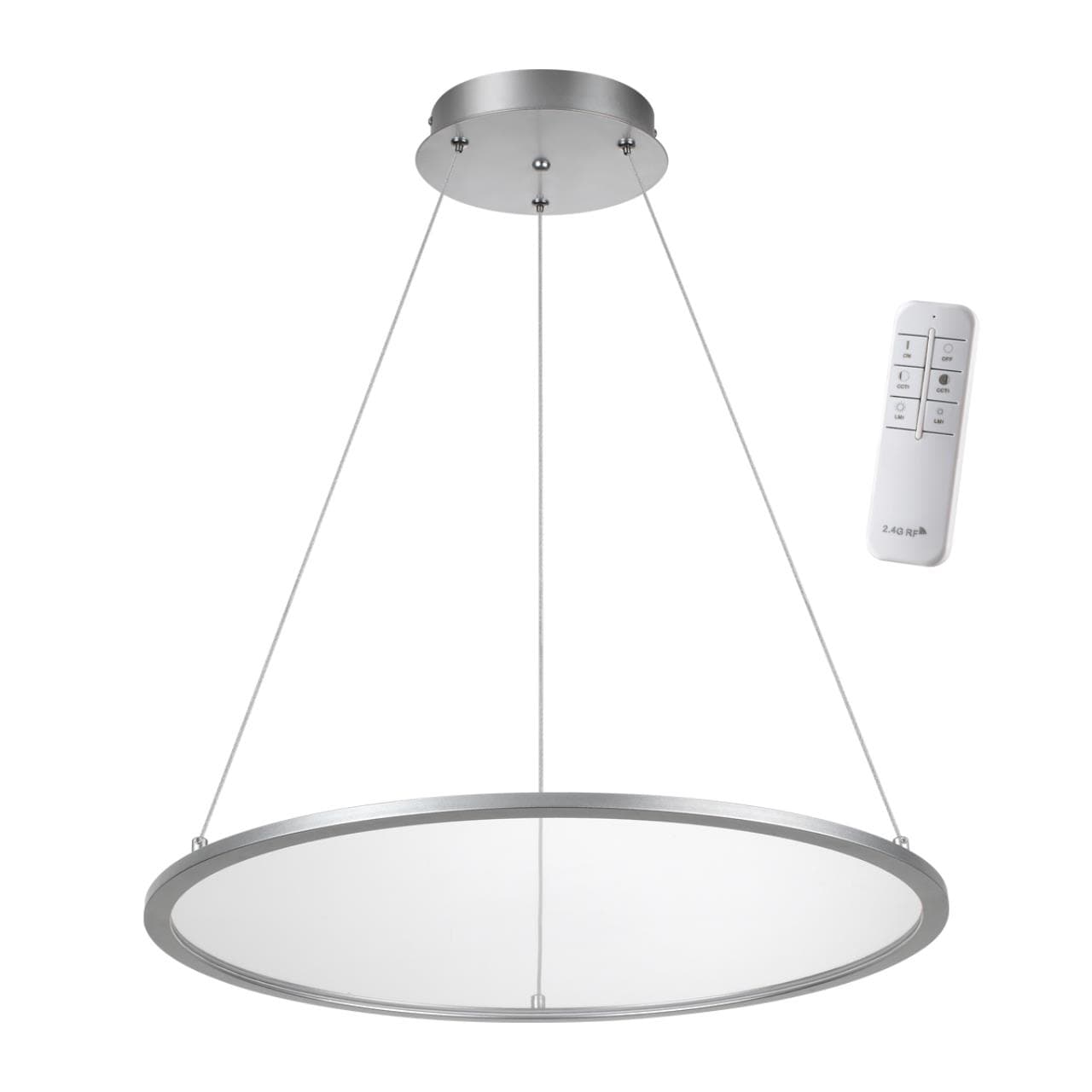 Novotech 358588 OVER NT21 000 серебро Подвесной диммируемый светильник IP20 LED 3000~6000К ITER