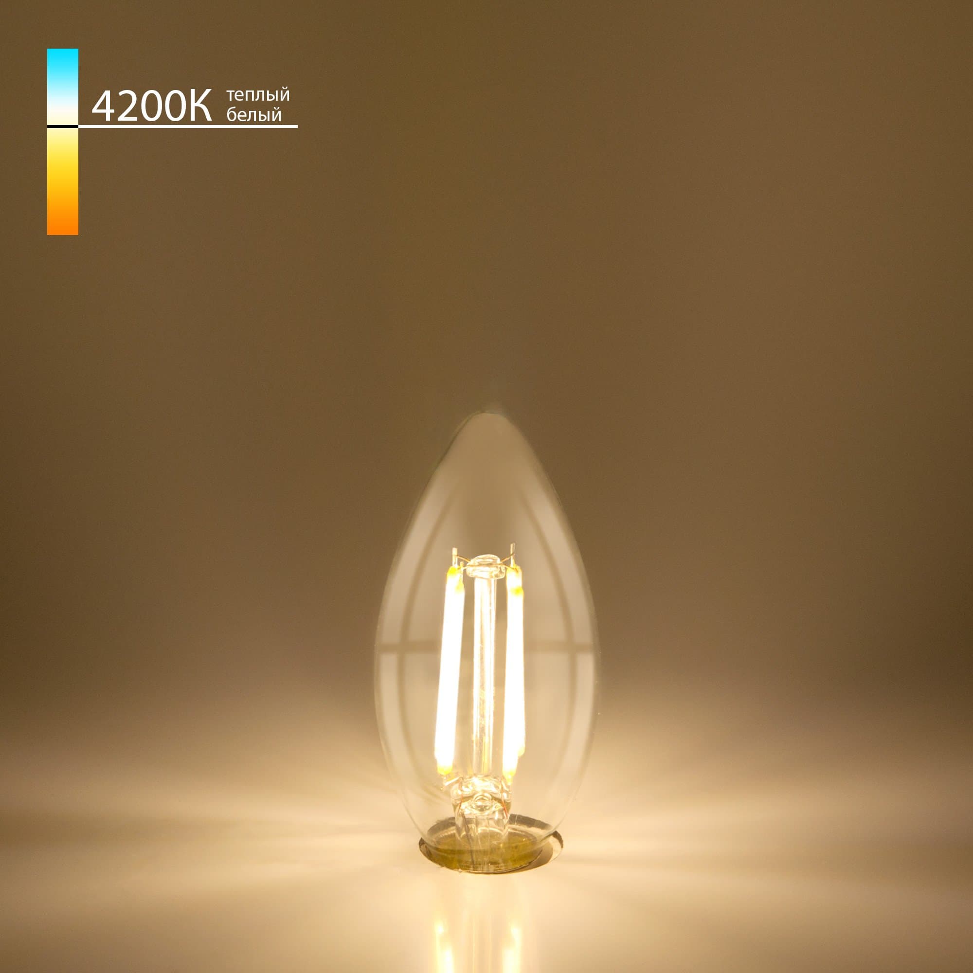Elektrostandard BLE1426/ Светодиодная лампа Свеча 9W 4200K E14 (CW35 прозрачный) a050132