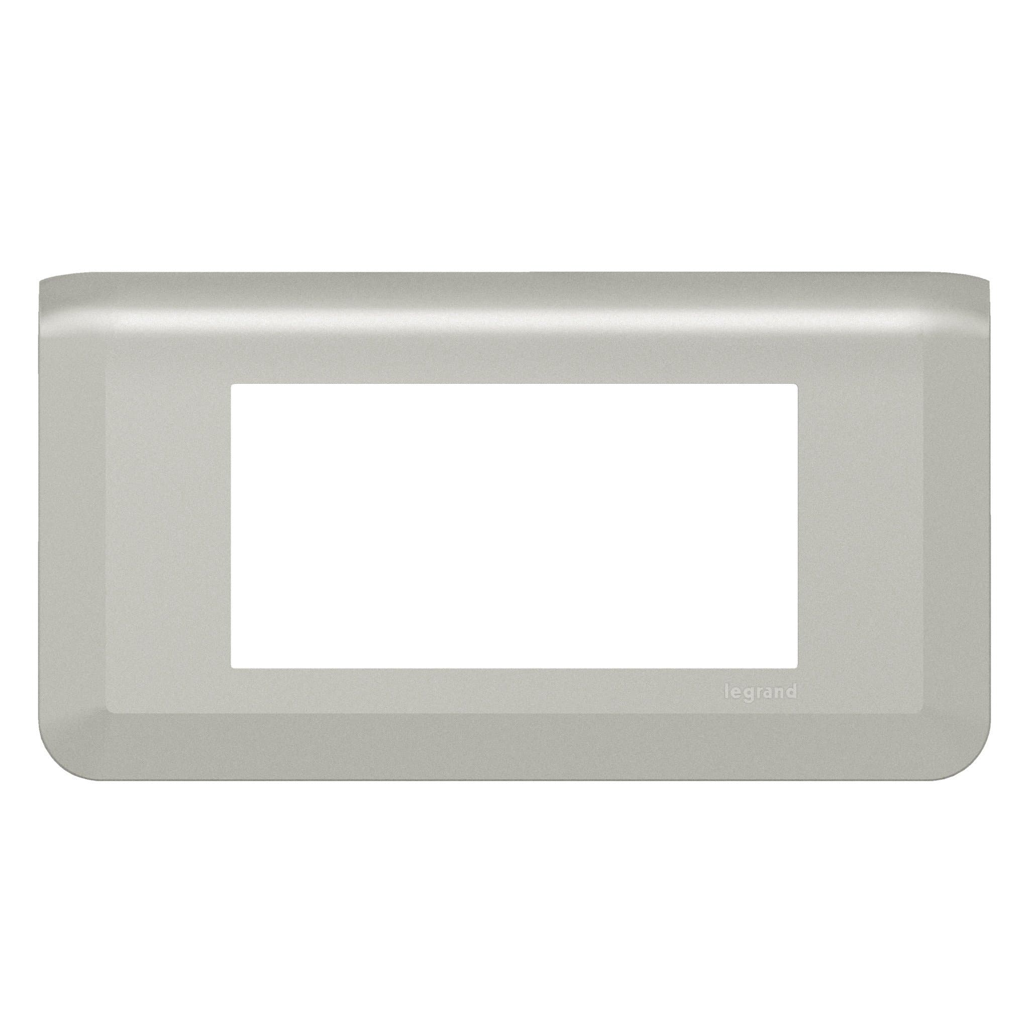 Legrand Mosaiс Рамка - Программа Mosaic - 4 модуля - алюминий 079314L
