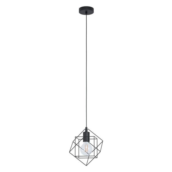 Eglo 43358 Подвес STRAITON, 1X60W(E27), сталь, черный — миниатюра 1