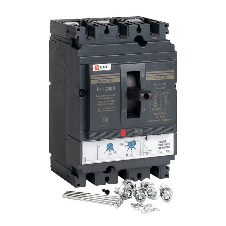 EKF PROxima Автоматический выключатель ВА-99C (Compact NS) 250/200А 3P 45кА — миниатюра 2