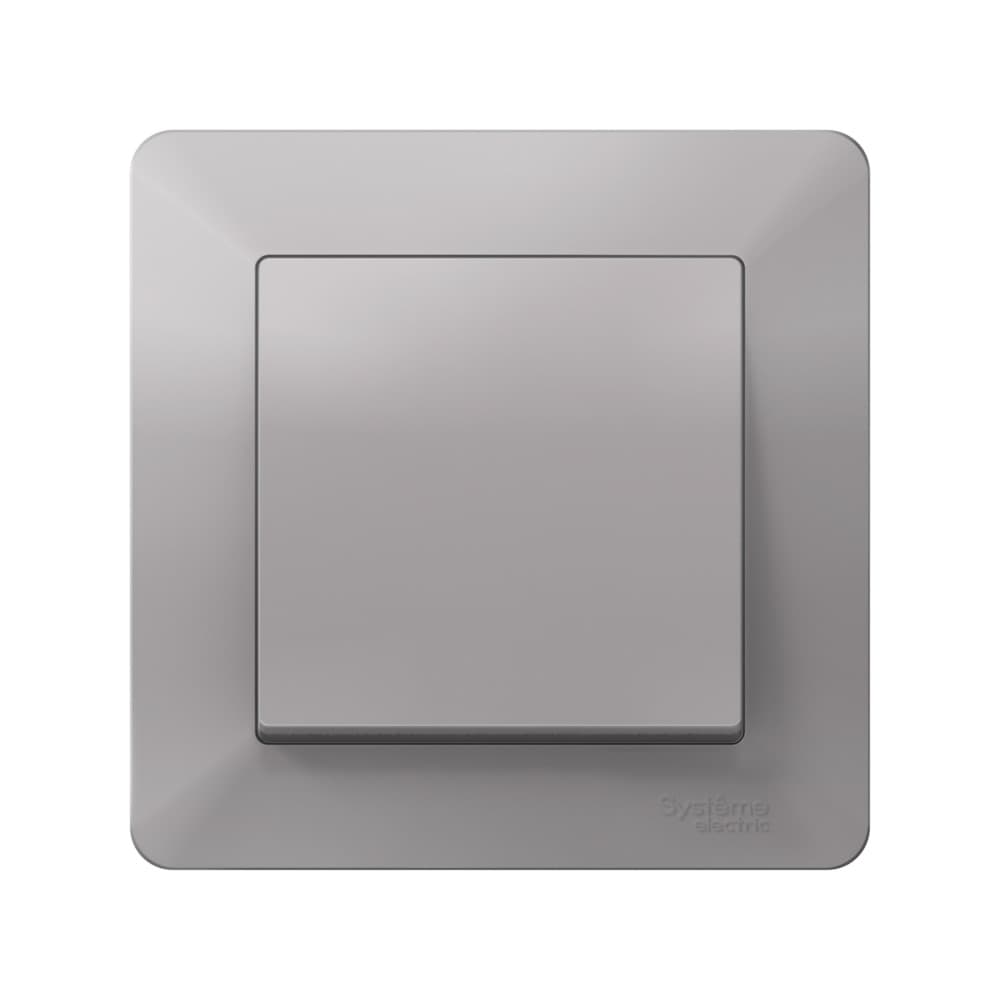 Systeme Electric AtlasDesign Air Алюминий/дымчатый черный Рамка 1-ая — миниатюра 3