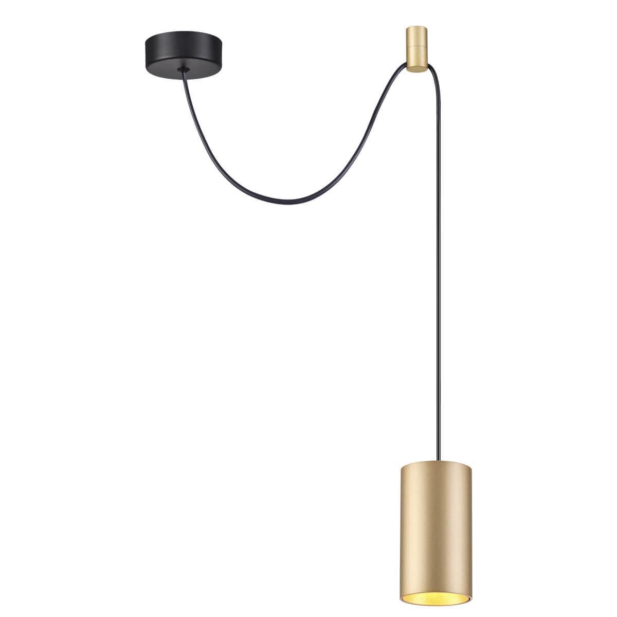 Odeon Light 3898/1 ODL20 41 черный/золотистый/металл Подвеной св-к с доп. креплением GU10 50W LUCAS