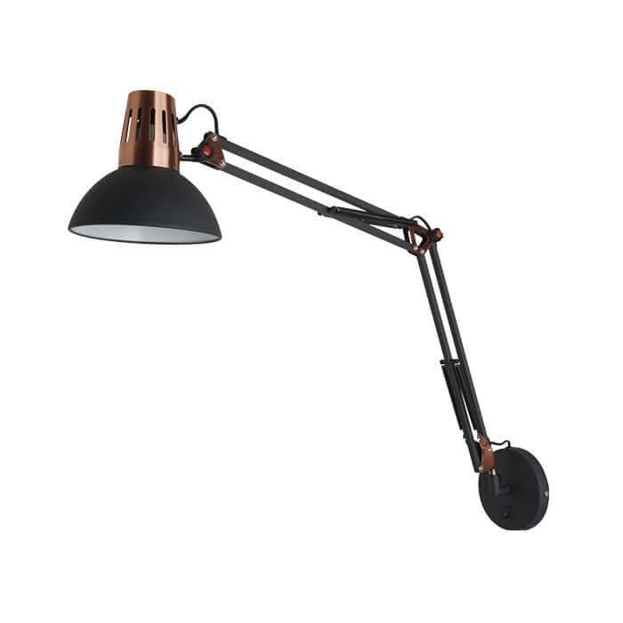 Odeon Light 3318/1W ODL17 120 черный, медный Бра-трансформорматор с выключателем E27 60W 220V KAPAL