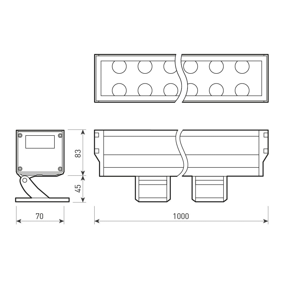 Arlight Светодиодный прожектор AR-LINE-1000XL-54W-230V Warm (Grey, 30 deg) (Закрытый) 026097 — миниатюра 4