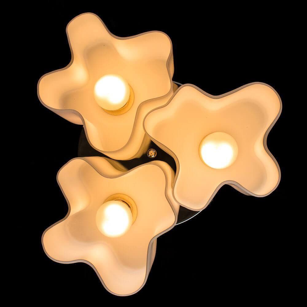 Arte Lamp Serenata Хром/Белый Светильник потолочный 3x40W 3xE27 A3479PL-3CC — миниатюра 7