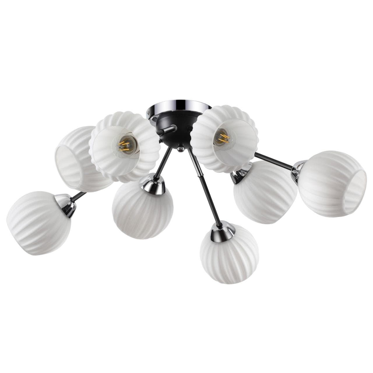 Lumion 4593/8C COMFI хром, черный Люстра Потолочная E27 8*40W 220V DANIKA