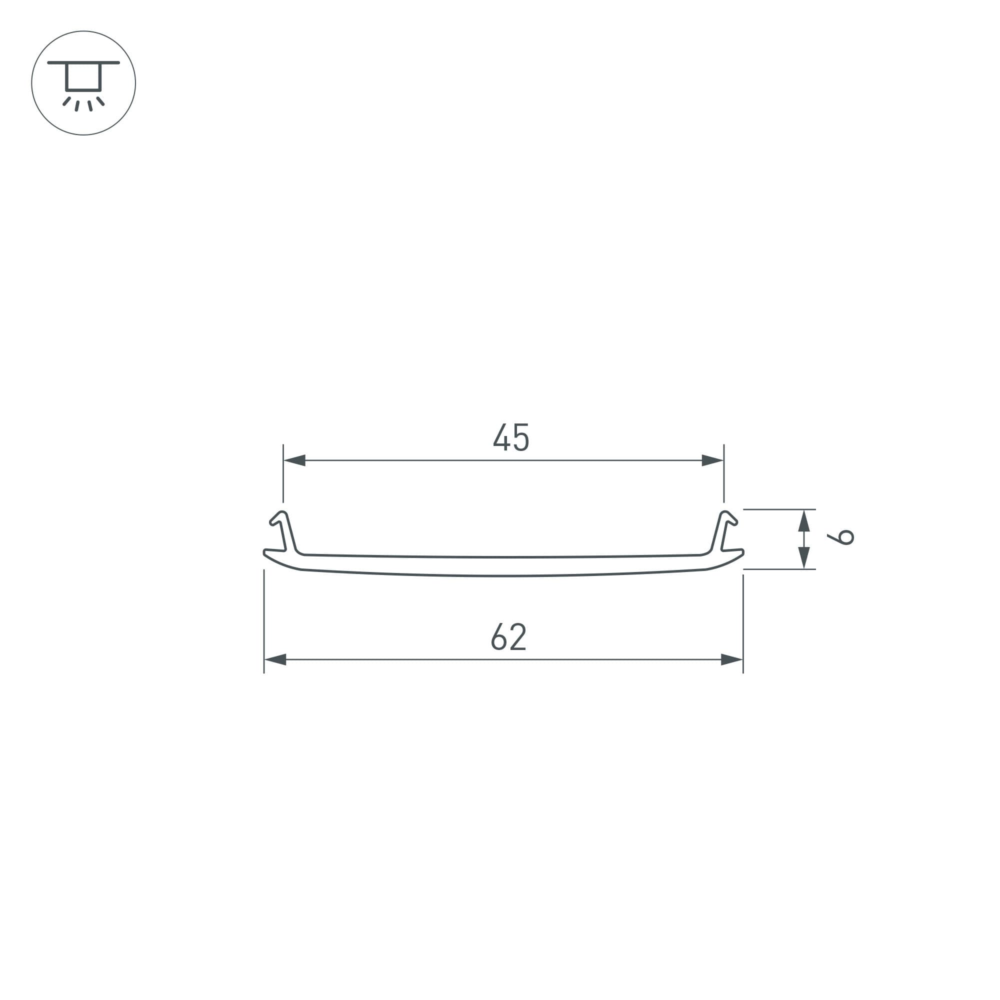Arlight Экран STRETCH-S-50-CEIL-CENTER-10m (GAMMA50) (-) 040822 — миниатюра 2