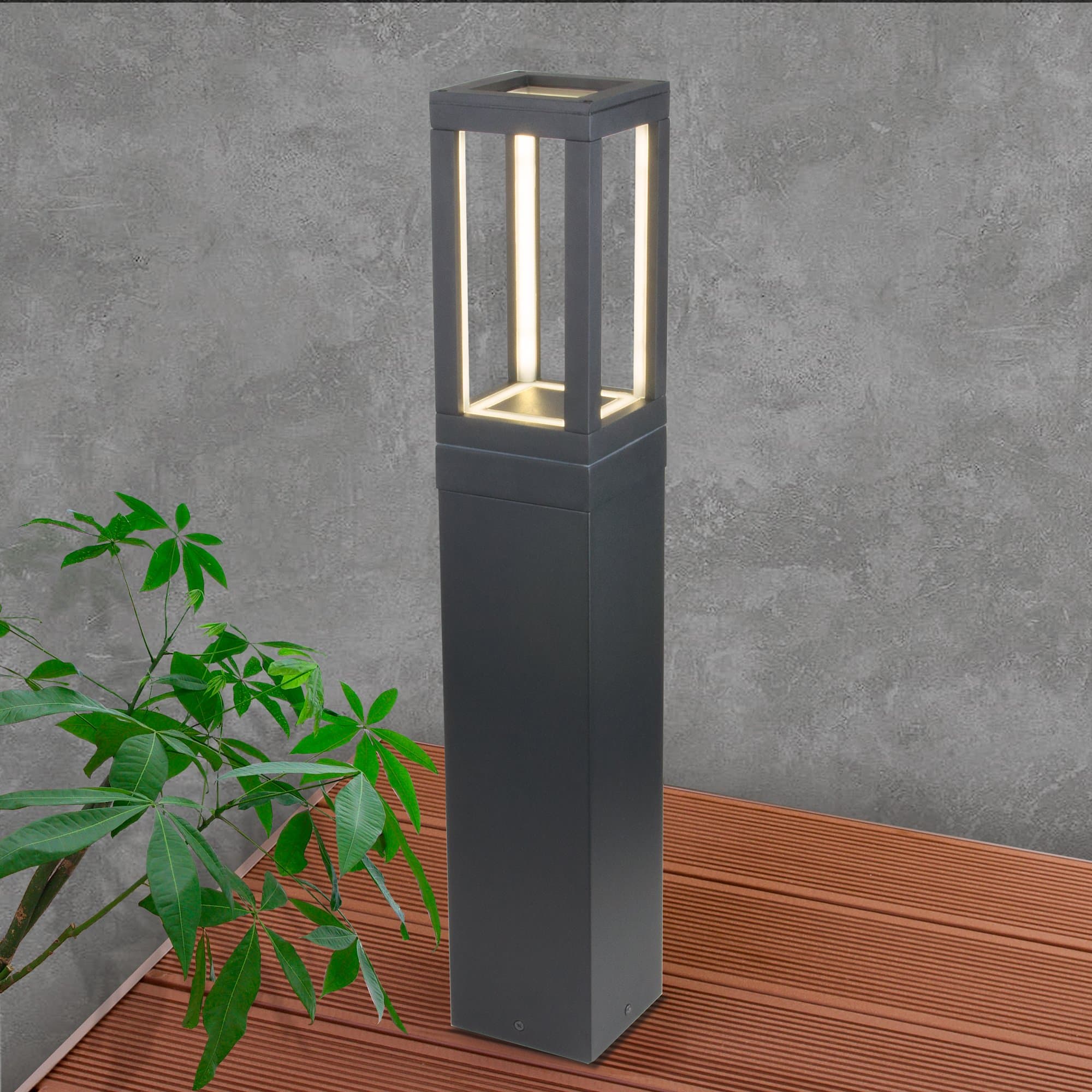 Elektrostandard 1529 TECHNO LED / Светильник садово-парковый серый a051860 — миниатюра 1