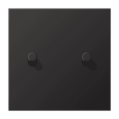 JUNG LS1912 Dark Центральная плата, 1 пост, 2 тумблера,цилиндр; метал. исполнение AL12-5DR01