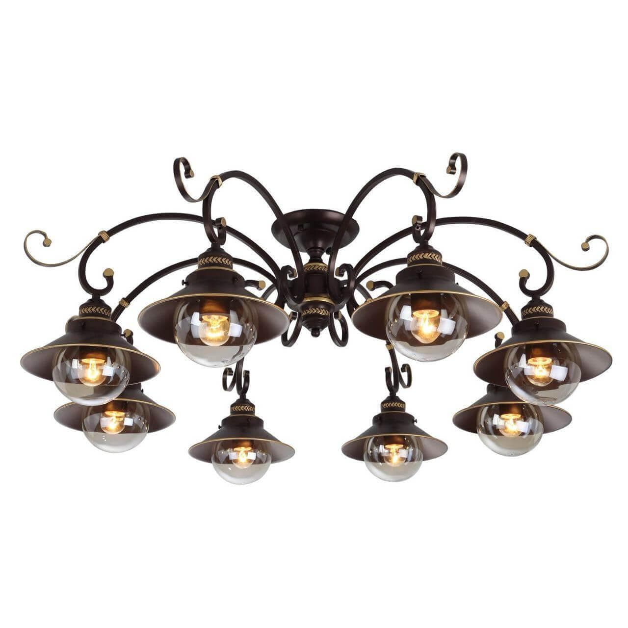 Arte Lamp Grazioso Коричневая/Прозрачная Люстра 8x60W 8xE27 A4577PL-8CK