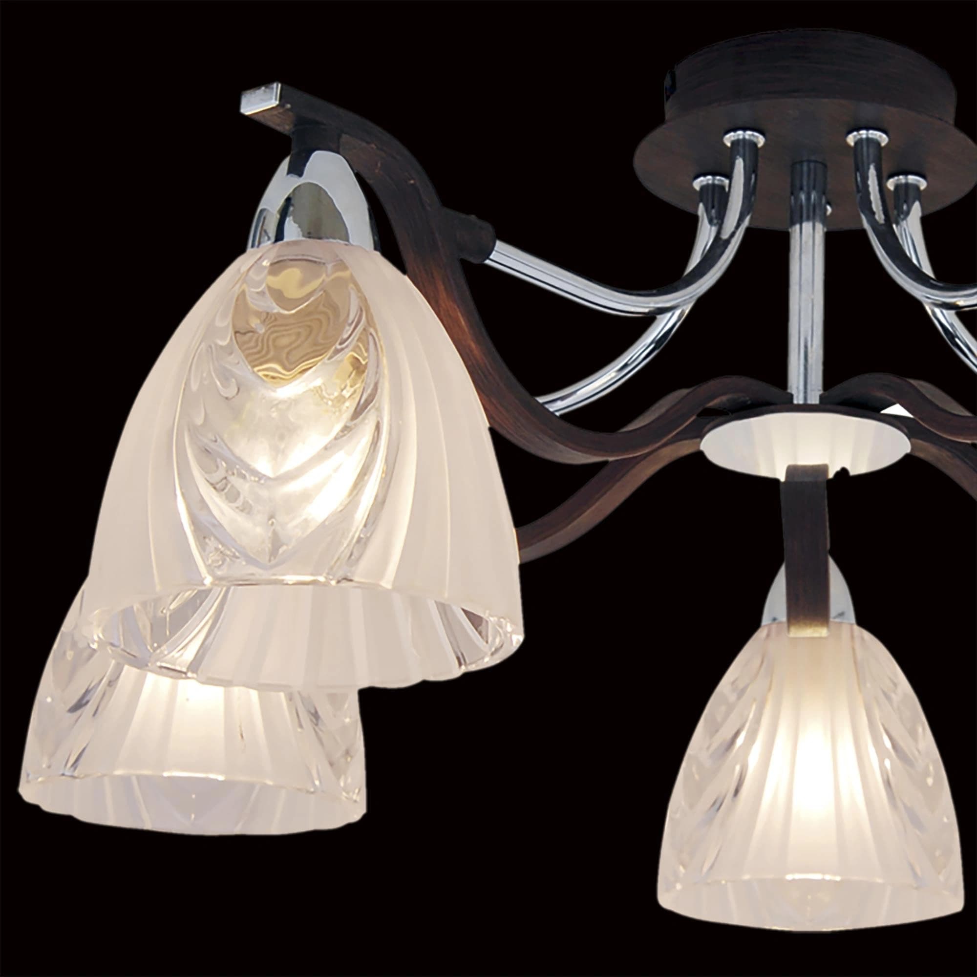 Citilux CL144151 Симона Венге+Хром Свет-к Люстра — миниатюра 3