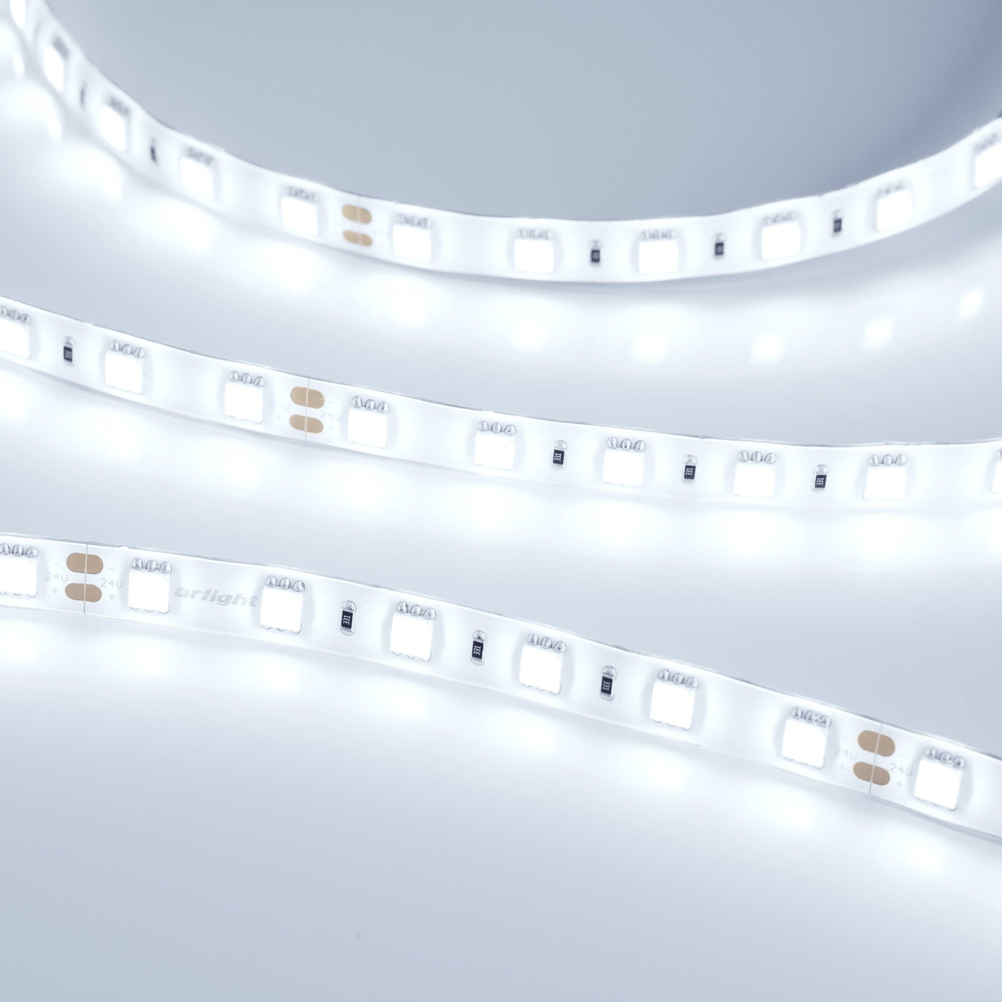 Arlight Светодиодная лента RTW 2-5000SE 24V Cool 2x (5060, 300 LED, LUX) (14.4 Вт/м, IP65) 016847 — миниатюра 2
