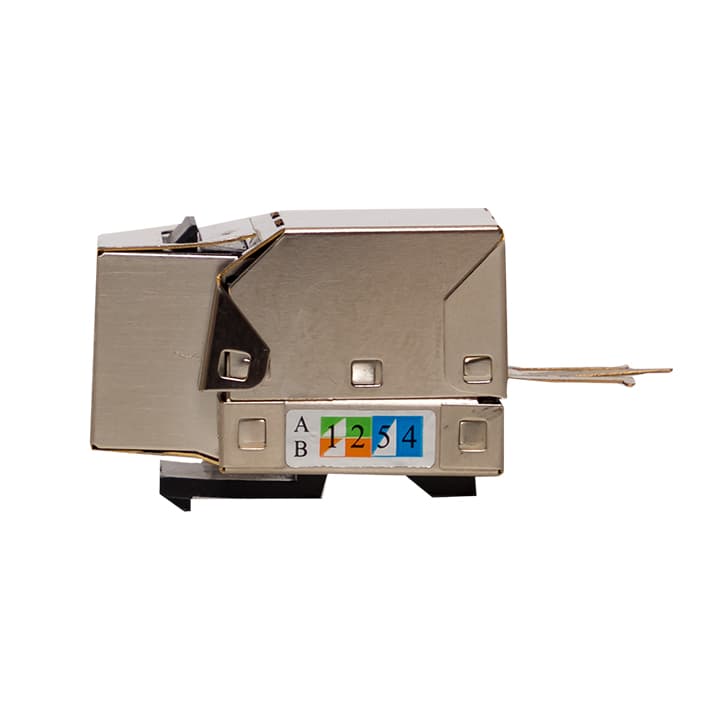 EKF TeraLINK PRO Модуль Keystone розеточный TeraLINK PRO Cat.6 RJ-45 экранированный FTP 110 IDC 90 градусов — миниатюра 3