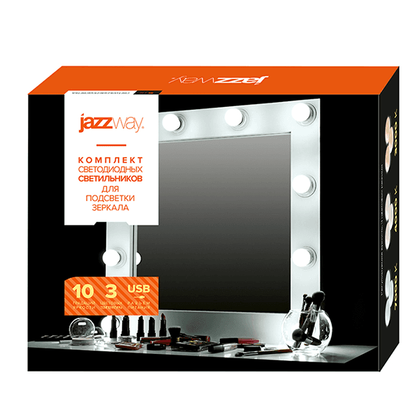 Jazzway Светильник ML-L10, подсветка для зеркала, диммер .5035614 — миниатюра 4