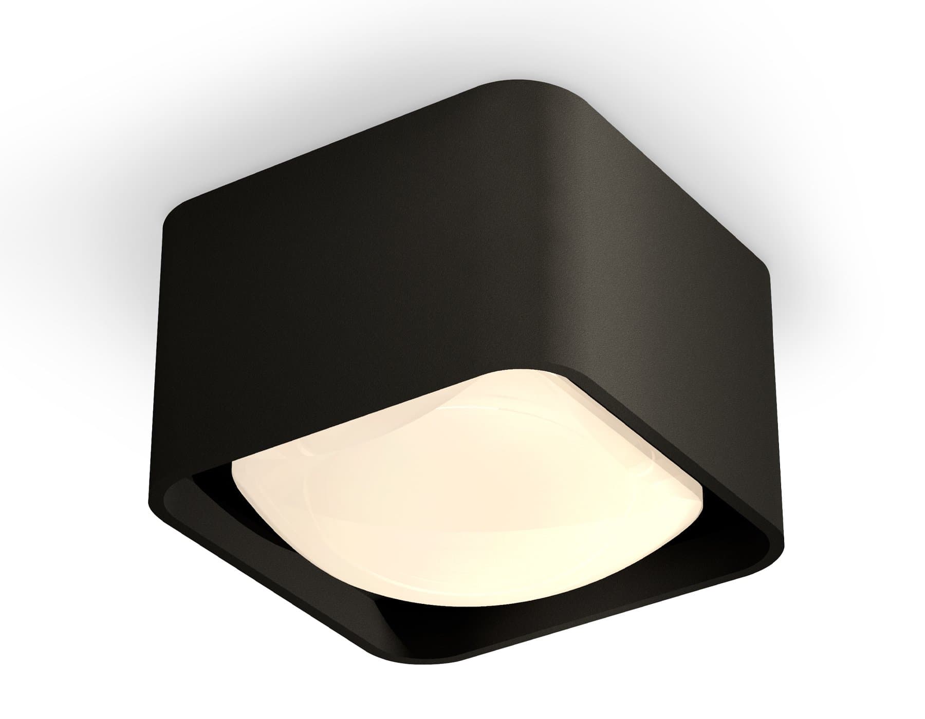 Ambrella Комплект накладного светильника с акрилом XS7833022 SBK/FR черный песок/белый матовый MR16 GU5.3 (C7833, N7756) — миниатюра 1