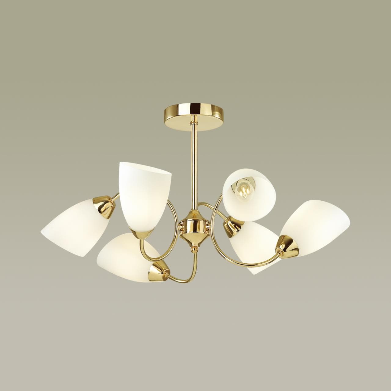 Lumion 4532/6C COMFI LN21 049 золотой, белый Люстра потолочная E14 6*40W 220V DARLENE — миниатюра 3