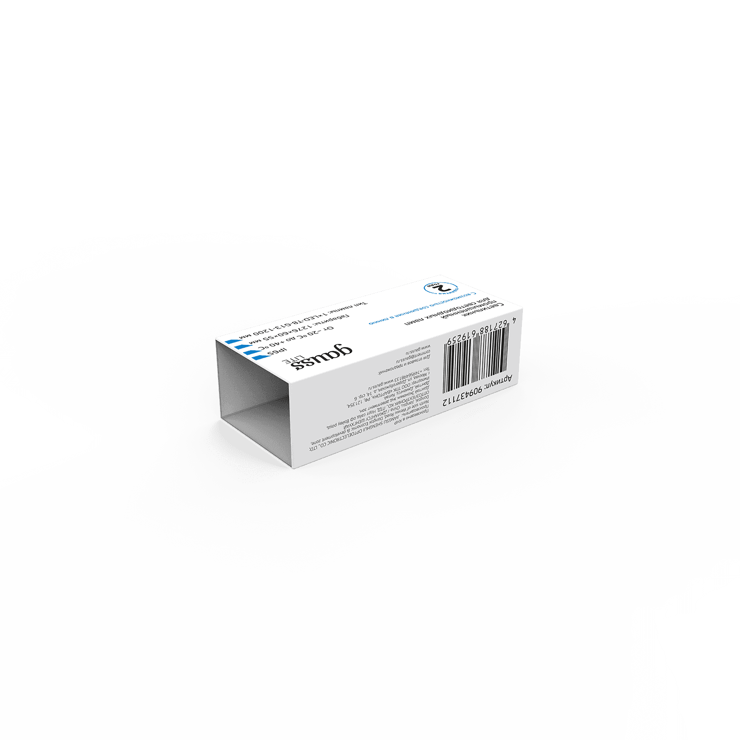Gauss Светильник линейный СПП-Т8-G13 LITE 220-230V IP65 1276*60*55мм для LED ламп 1х1200мм 6 909437112 — миниатюра 4