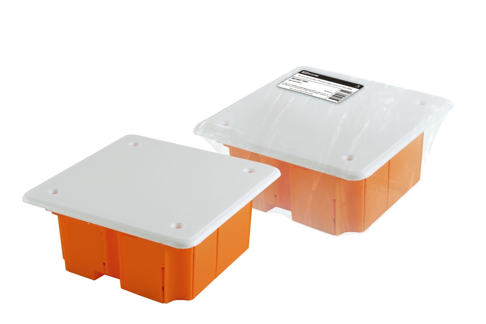 TDM Распаячная коробка СП 92х92х40мм, крышка, IP20, инд. штрихкод, SQ1402-1001