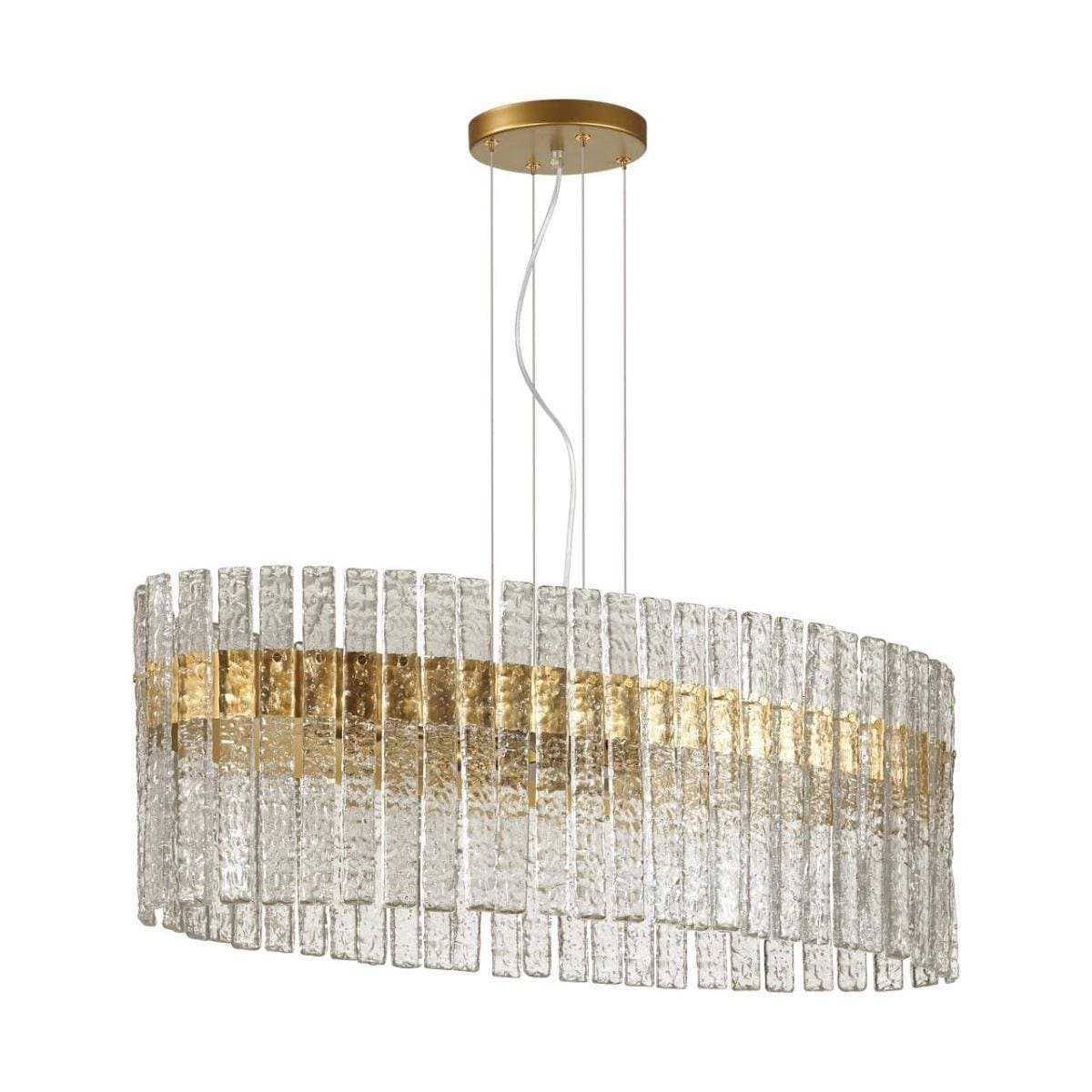 Odeon Light 4938/6B HALL ODL22 367 матов.золотой/прозрачный/стекло Люстра E14 6*40W MERKALE — миниатюра 1