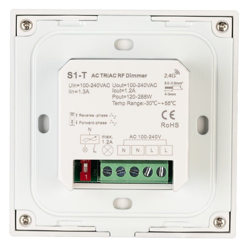Arlight Панель SMART-P36-DIM-IN White (230V, 1.2A, TRIAC, Sens, 2.4G) (IP20 Пластик, 5 лет) 027113 — миниатюра 2