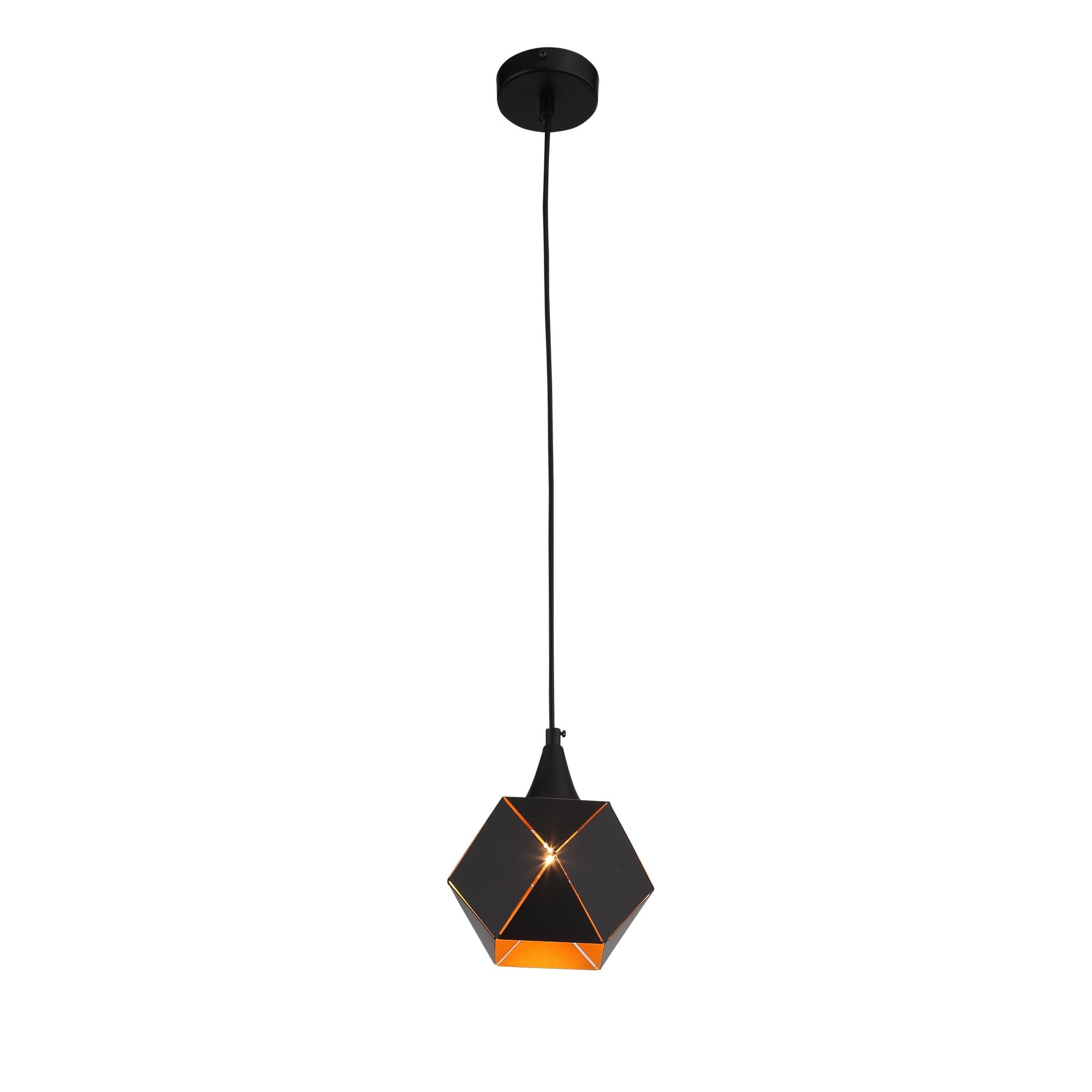 ST LUCE SL258.403.01 Светильник подвесной Черный/Черный, Золото E14 1*40W