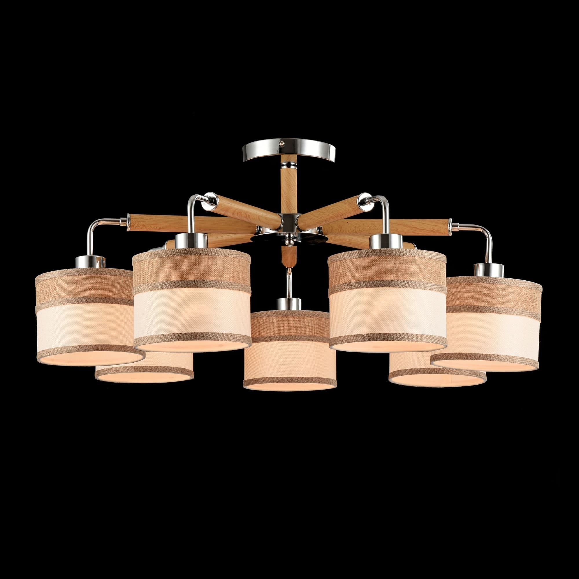 Freya Modern Helen Хром Потолочный светильник E27 40W FR5329-PL-07-CH — миниатюра 2