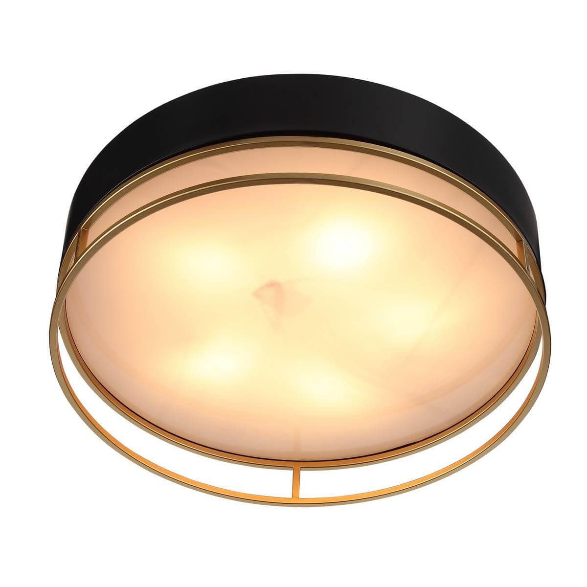 ST Luce SL1127.432.05 Светильник потолочный Черный, Матовое золото/Белый E14 5*40W — миниатюра 4