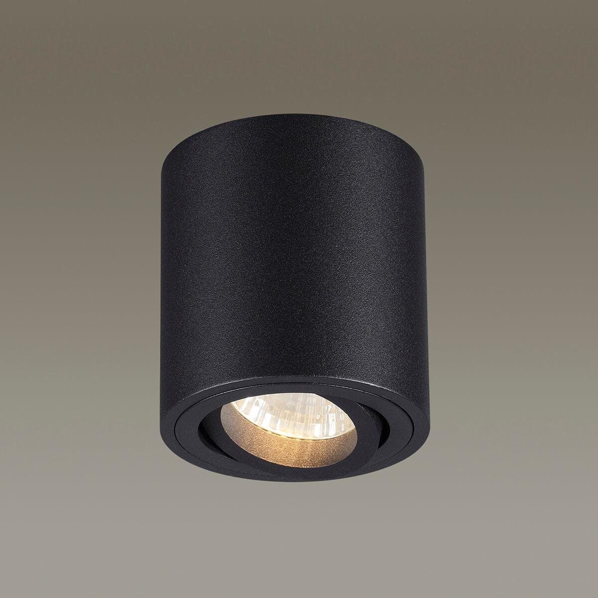 Odeon Light 3568/1C ODL18 117 черный Потолочный накладной светильник IP20 GU10 50W 220V TUBORINO — миниатюра 2