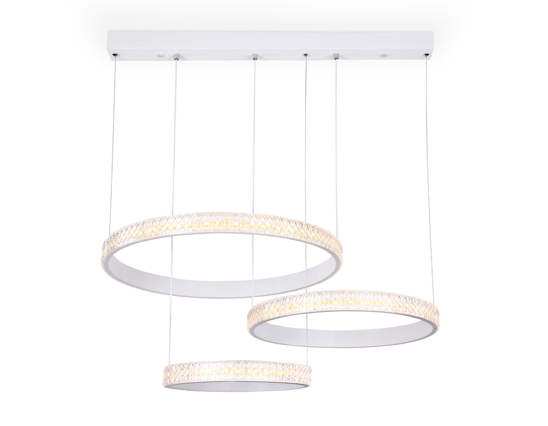 Ambrella Потолочный светодиодный светильник с пультом FA6161 WH белый 99W 720*500*900 (ПДУ РАДИО 2.4) — миниатюра 5