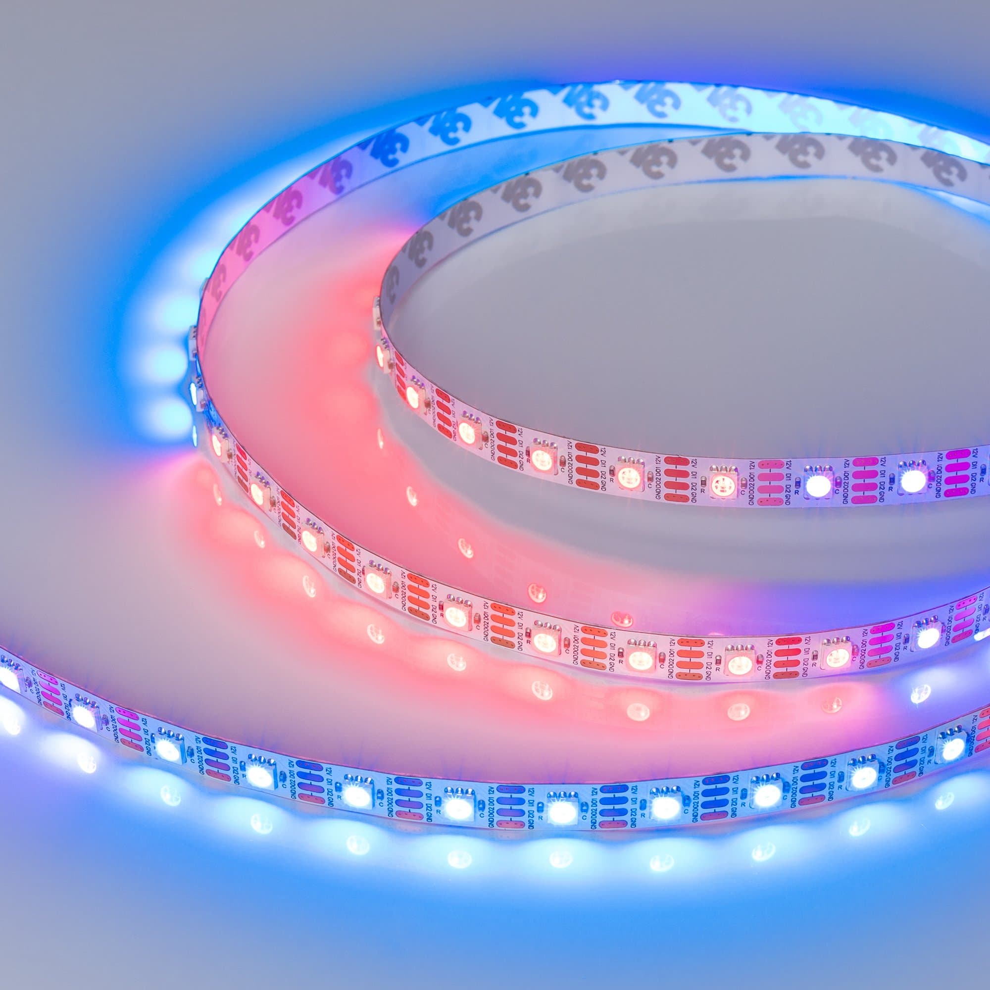 Arlight Лента SPI-B60-10mm 12V RGB-PX1-RAM (9.3 W/m, IP20, 5060, 5m) (бегущий огонь) 033437 — миниатюра 3