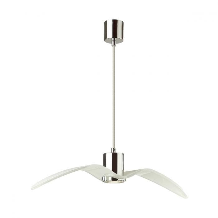 Odeon Light 4903/1B PENDANT Подвес GU10 1*5W BIRDS ODL22 233 белый/хром/стекло — миниатюра 1