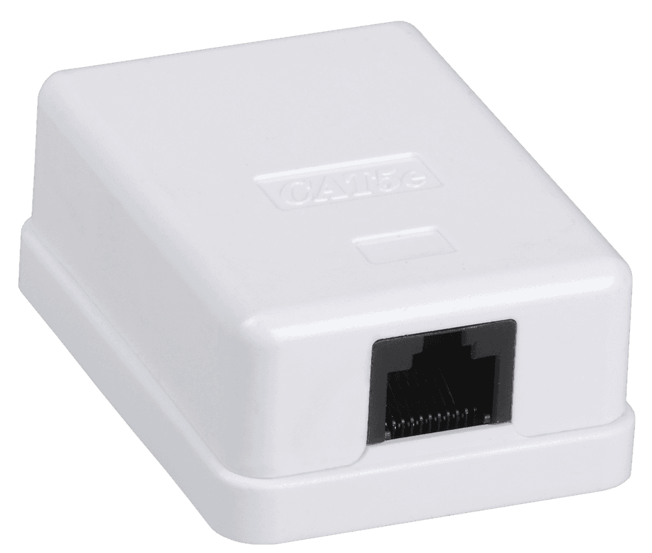 IEK ITK Настенная информационная розетка RJ45 категория 6 UTP 1-порт CS2-1C06U-12 — миниатюра 2