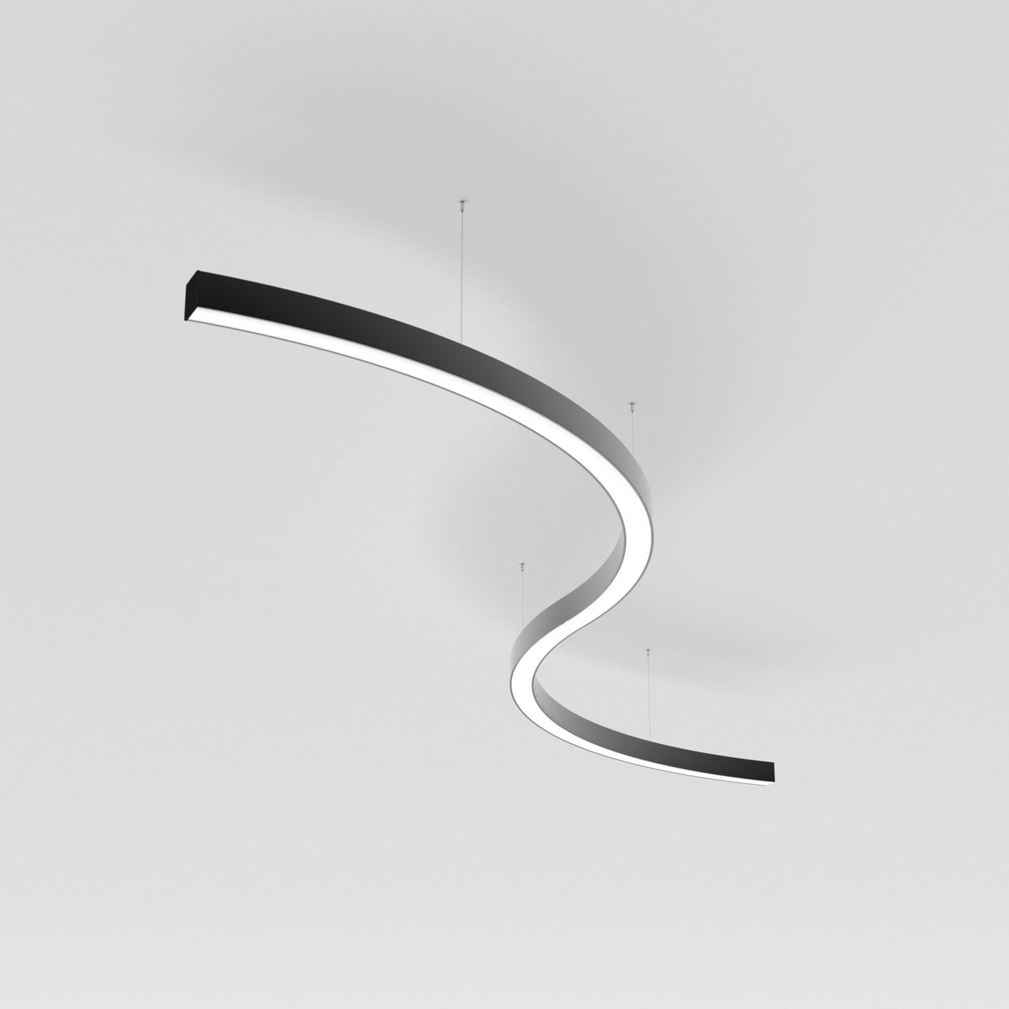 Arlight Светильник SP-LINE-HANG ARC-S3535-D1500-124W Day4000 (BLACK, 230V) ( Металл) 034057(1)