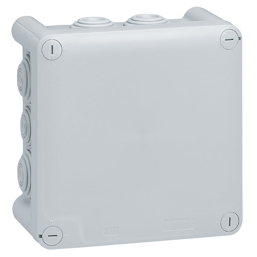 Legrand Plexo Серый Коробка распределительная, 10 выводов,IP55 130х130х74 092032
