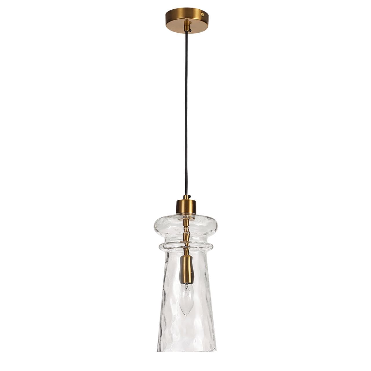 Odeon Light 4998/1 MODERN ODL23 300 бронзовый/прозрачный/металл/стекло Подвес E14 1*40W PASTI — миниатюра 1