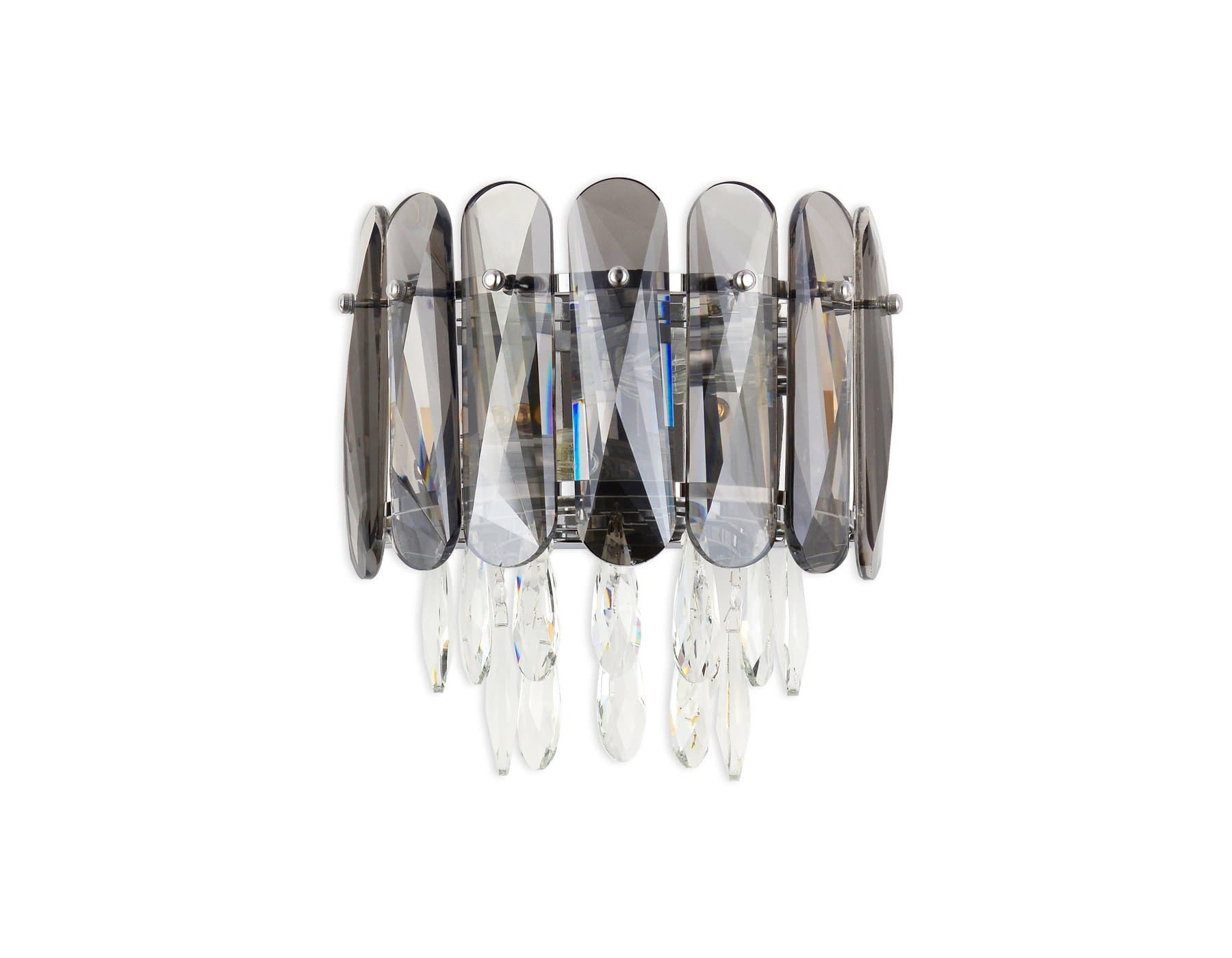 Ambrella Настенный светильник TR5077/2 CH/SM/CL хром/дымчатый/прозрачный E14/2 max 40W 280*280*170 — миниатюра 4