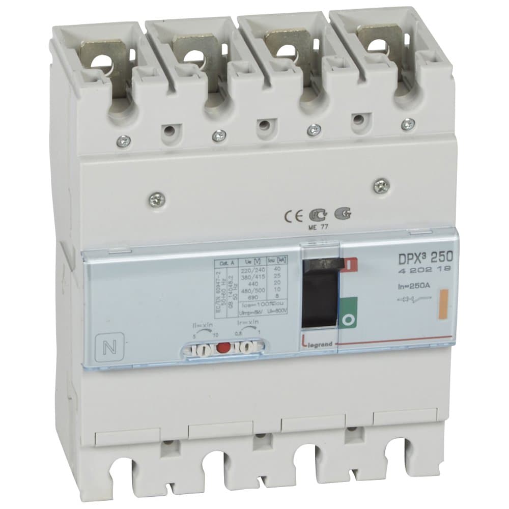 Legrand DPX3 250 Автоматический выключатель 4P 250А 25kA 420219