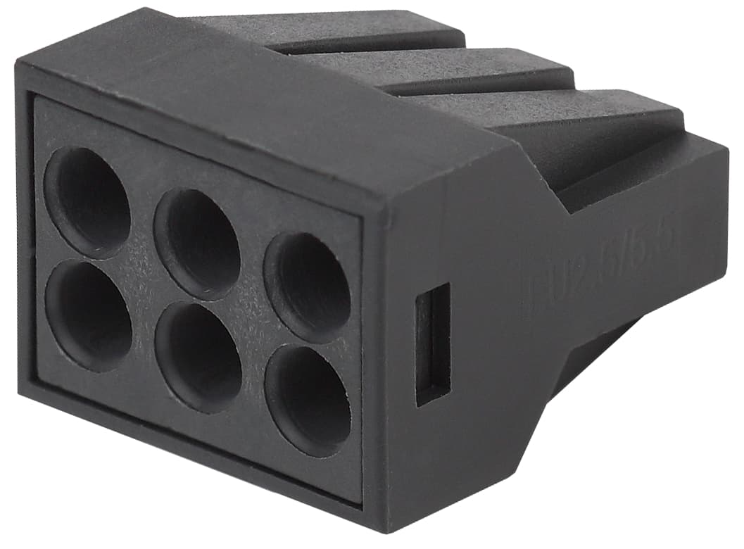 ЭРА NO-224-54 Клемма СМК с пастой, серия 306, 6 отверстий, 0,5-2,5 мм2